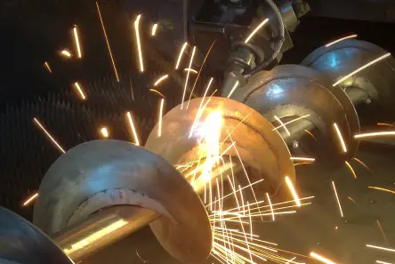 Taglio Laser su Elica in Acciaio